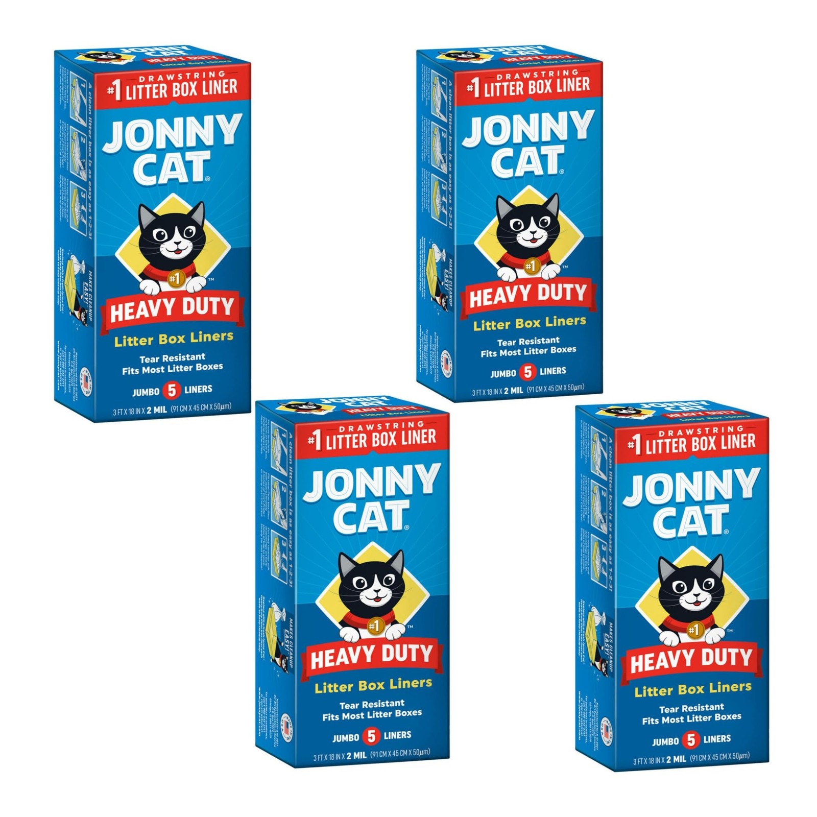 Liners, Heavy Duty Drawstring Liners, Pack Of 4 Boxes, 5...