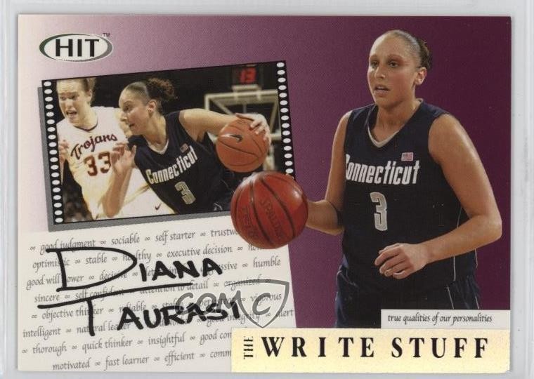 2004 SAGE Hit The Write Stuff Diana Taurasi #1 Rookie RC 5w0