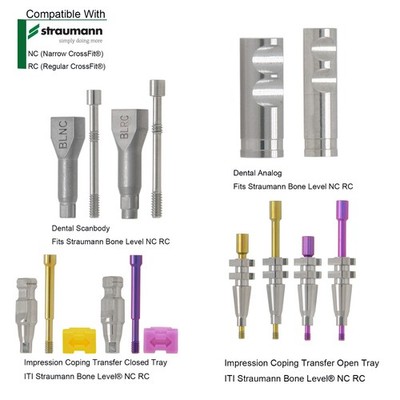 US ITI Straumann Dental Analog Scanbody Transfer Impression Coping Tray NC/RC