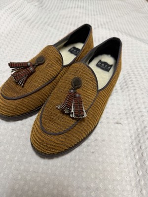 Dotz Corduroy Tassel Loafers Handmade In Brazil US 8 EU 38 Recycled Materials