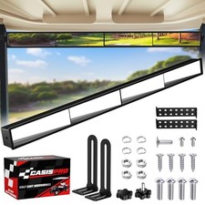 Universal Golf Cart 4 Panel Rear View Mirror for EZGO Yamaha Club Car, Wide