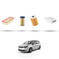 Hoffcar Set Service - 4 Filter FüR VW Sharan II (7N) 2.0 Tdi 100Kw Von 2010