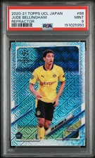 2020-21 Topps Chrome UCL Japan Jude Bellingham RC Refractor PSA 9 #68 Rookie SP