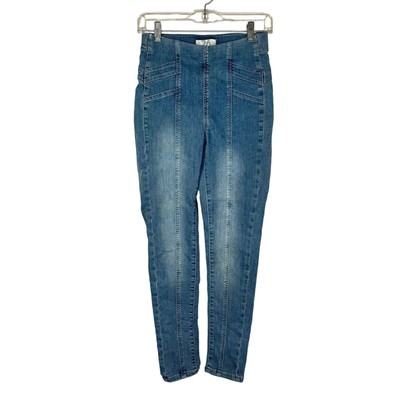 Free People Riptide We The Free Feel Alright Skinny Pull On Jeans Size 26 NWT
