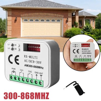 Garagentor-FernbedienungsempfäNger 433 868MHz RX MULTI 433-900MHZ AC/DC 12V~30V