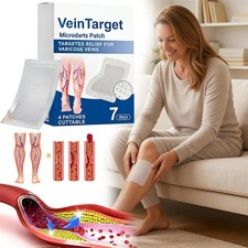 4 Pieces Vein Target Microneedle Patch Advanced Legs Varicose Veins Treatment