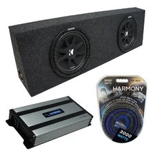 Universal Regular Standard Cab Kicker Comp C12 Dual 12 Sub Box HA-A800.1 Amp