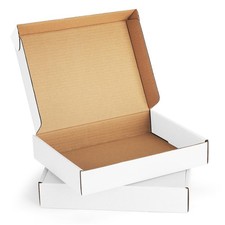 11x8x2" White Shipping Boxes Corrugated Box Mailers 20 Pack Cardboard Shippin...