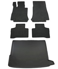 Gummi Kofferraumwanne Fußmatten für Mercedes GLC X253 2015- Set Passform Matten