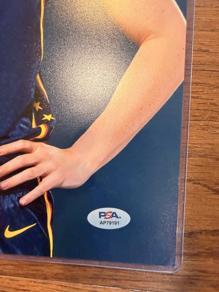 Foto firmada por Caitlin Clark 11x14 Indiana Fever Slam portada de revista certificado de autenticidad PSA AUTO Foto 3 de 3