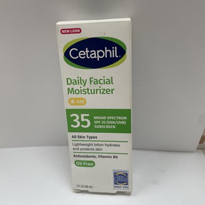Cetaphil AM Daily Oil-Free Facial Moisturizer SPF 35 BRAND NEW 3 OZ Exp 01/26 &+