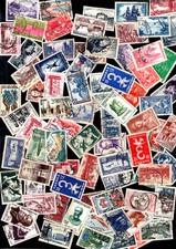 VRAC = 70 Grands FORMATS avant 1960, Oblitérés / Lot Timbres France n°4