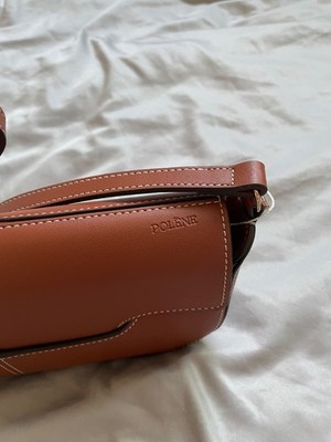 Polene Women Bag Osmo Cognac Smooth Leather | eBay