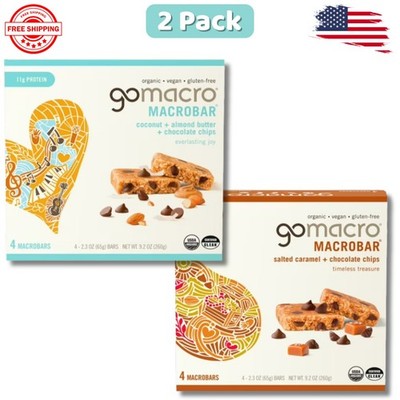 GoMacro Bar Organic-Vegan Protein-Bars, Verity pack Chip  (2.3oz) 8Ct