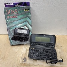Vintage Casio BOSS SF-8300x 64KB PDA Business Organizer Scheduling System Works 