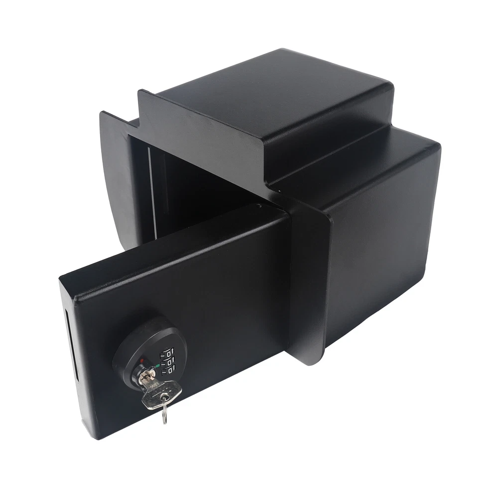 Consola central bóveda segura para Toyota Tacoma 2005-2015, bloqueo combinado de 3 dígitos con llave Foto 4 de 4