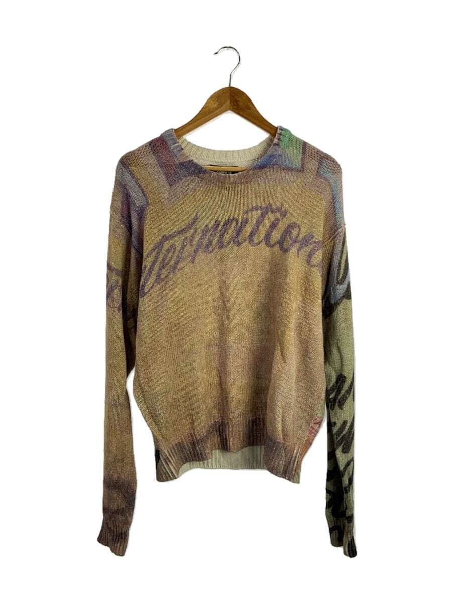 STUSSY 23AW Alfonso Sweater Knit M Linen Multicolor Total 117195 