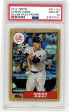 Aaron Judge 2017 Topps Silver Pack Promo Rookie #87-AJ PSA 10 Gem Mint RC NYY