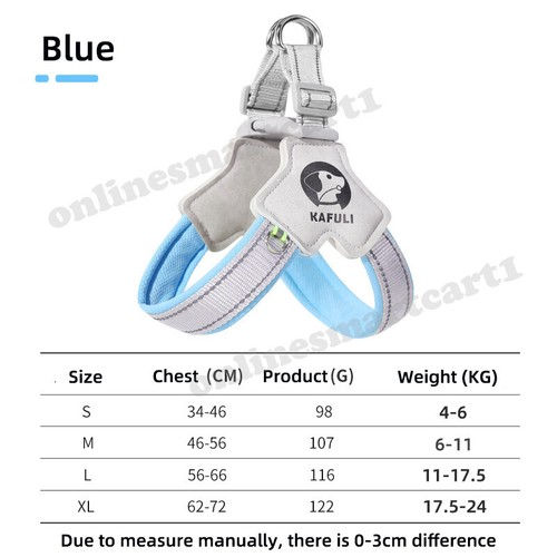 Dog Step in Harness Breathable Reflective Soft Chest Vest For Small Medium Pet - Picture 16 of 16