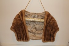 Vintage Mink Stole Shawl Douglas Furs