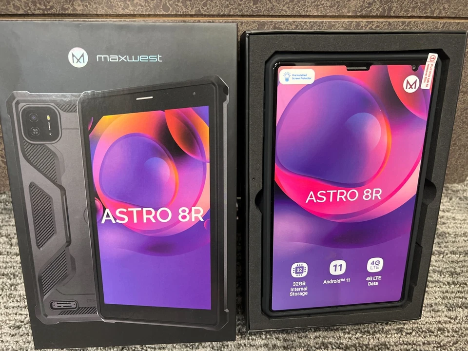 Maxwest Astro 8R 8" Android WIFI & Cellular Tablet 32GB, 3GB RAM Quad Core - Image 3 of 4