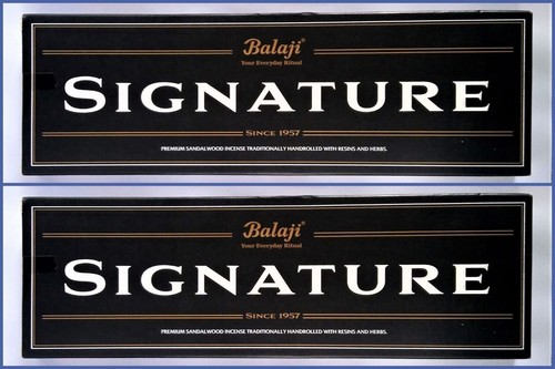 (50g x 2 Pack) Indian Balaji SIGNATURE Natural Incense Sticks Masala ...