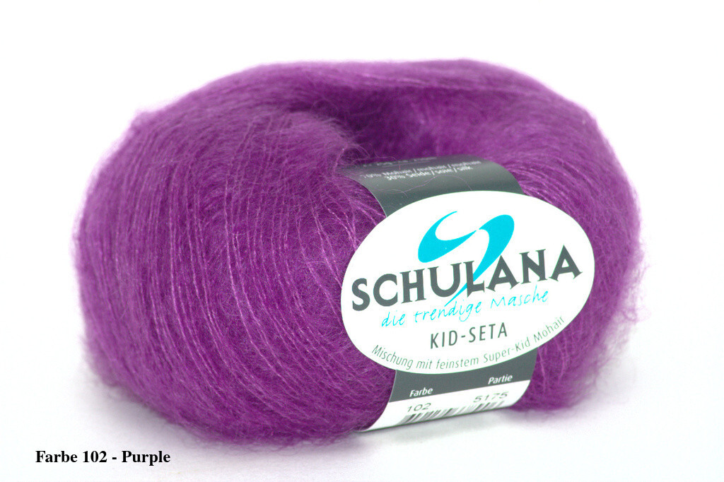 Kid Seta Mohair Wolle - 70% Mohair 30% Seide 210m Weiß