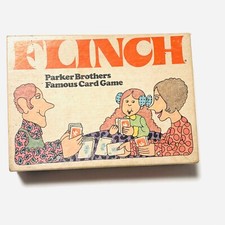 Vintage 1976 Flinch Famous Card Game Complete Original Box Parker Brothers