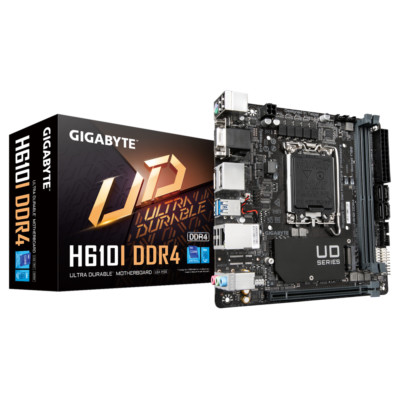 Gigabyte H610I DDR4 Motherboard CPU SOCKET LGA1700 Intel HDMI VGA DVI DP GbE LAN