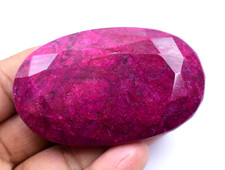434.5 Ct Natural Huge Red Ruby AGL Certified Earth-Mined Oval Cut Loose Gemstone