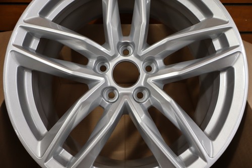 18" AUDI A4 WHEEL RIM FACTORY OEM 59124 2018-2023 SILVER - Picture 2 of 5