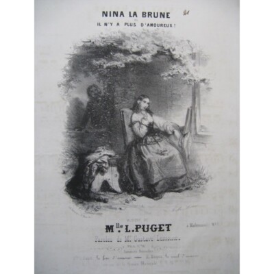 PUGET Loïsa Nina la Brune Klaviergesang ca1850