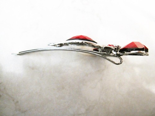 Retro bohemian crystal heart bobby pin hair pin hair clip with gems and crystals - Picture 5 of 5