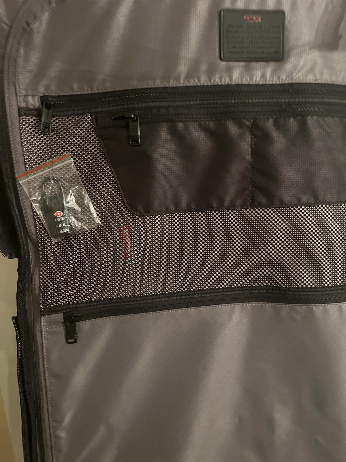 TUMI Alpha 3 Garment Bag Trifold Carry On Luggage Black Dress or Suit