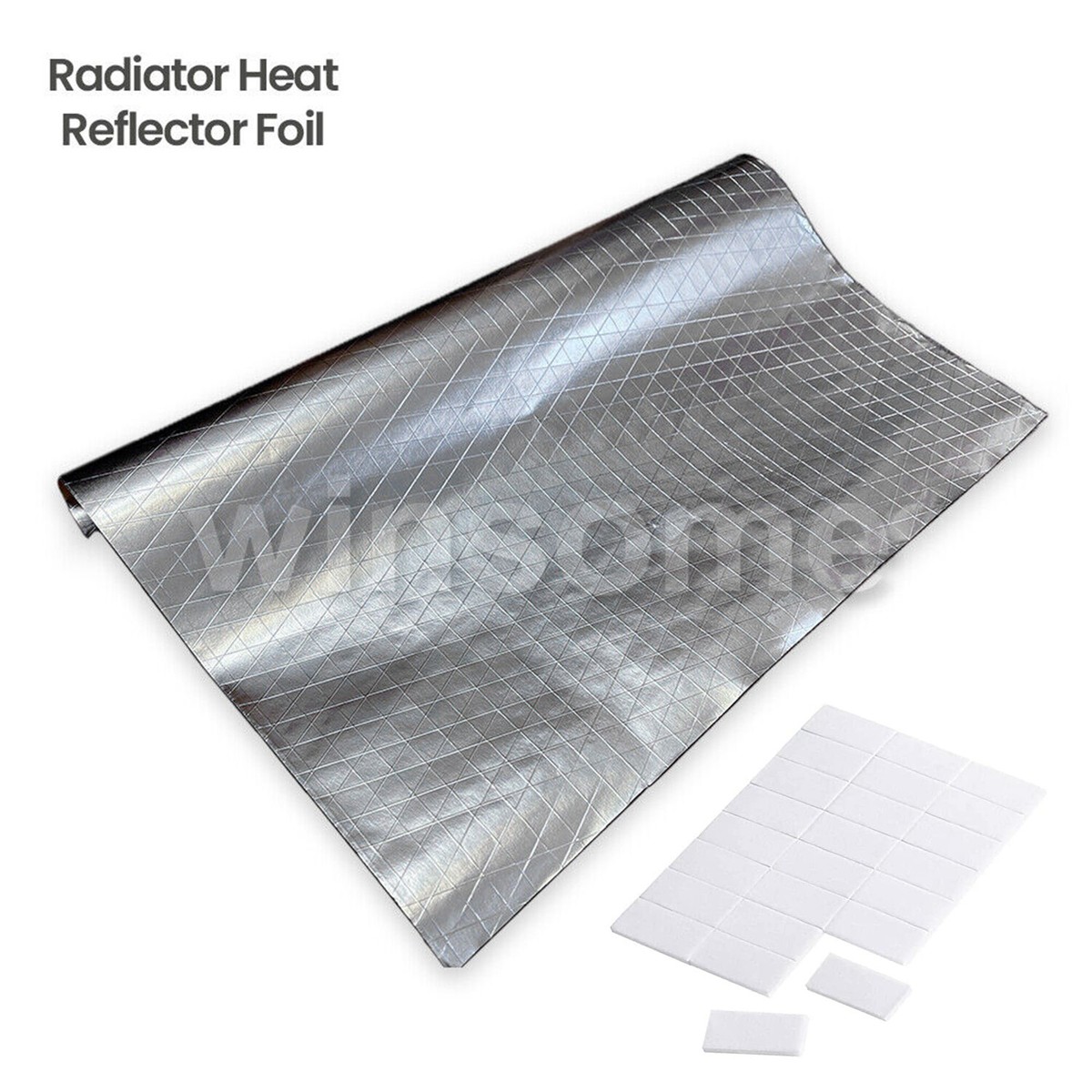 5 Meter Long Wall Radiators Foil Heat Back Radiator Reflector Foil Adhesive  Pads | eBay