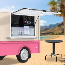 Concession Stand Serving Window Food Truck Service Awning w/Hook Multi-Size Opt.