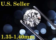 Lowest Price High Quality Lab Grown Diamond HPHT  1.35-1.40MM  VVS Color DEF-