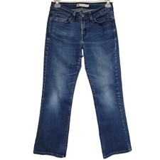 Levi's 529 Curvy Bootcut Jeans Dark Blue Wash Mid Rise Women's Size 8 Waist 29