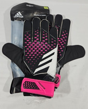 Adidas Predator GL Training Goalie Goalkeeper Gloves Size 12 Black Pink HN5587