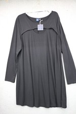 Kaari Blue Curvy Women's Black A-Line Dress-2X-New w/Tags