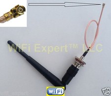 1 x Dual Band WiFi 5dBi Antenna TNC 2.4Ghz 5Ghz with 8" U.Fl IPX Cable RG178 USA