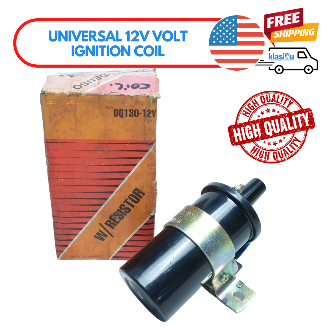 UNIVERSAL 12V VOLT IGNITION COIL ENGINE TRUCK CAR TRACTOR NOS DQ13012V