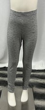 Emma Elsa Gray Leggings Elastic Waist Pull On Girls Size 7/8