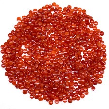 150 Pièces Naturel Italien Corail 3mm Rond Cabochon Ample non Traité Gemmes Lot