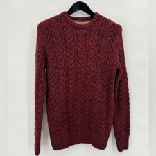 Superdry knitwear edition pullover sweater men size medium wool acrylic