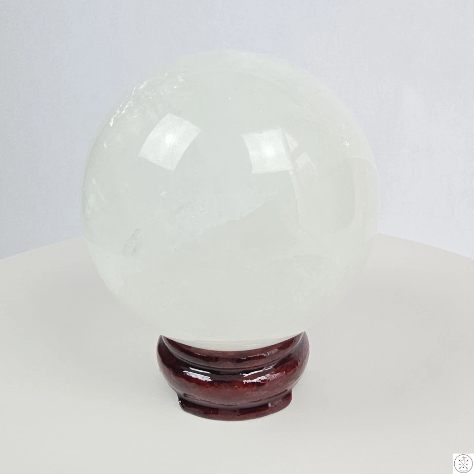 Nuevo 1150 gramos 3,6 pulgadas cuarzo natural cristal esfera softbol tamaño 2,5 lb Foto 4 de 4