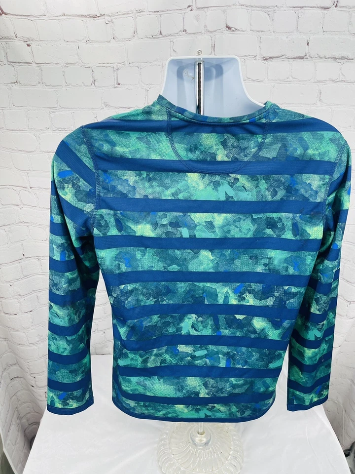 Camisa de manga larga Reel Legends para niño talla L Reel-Tec Freeline verde azul Foto 3 de 4