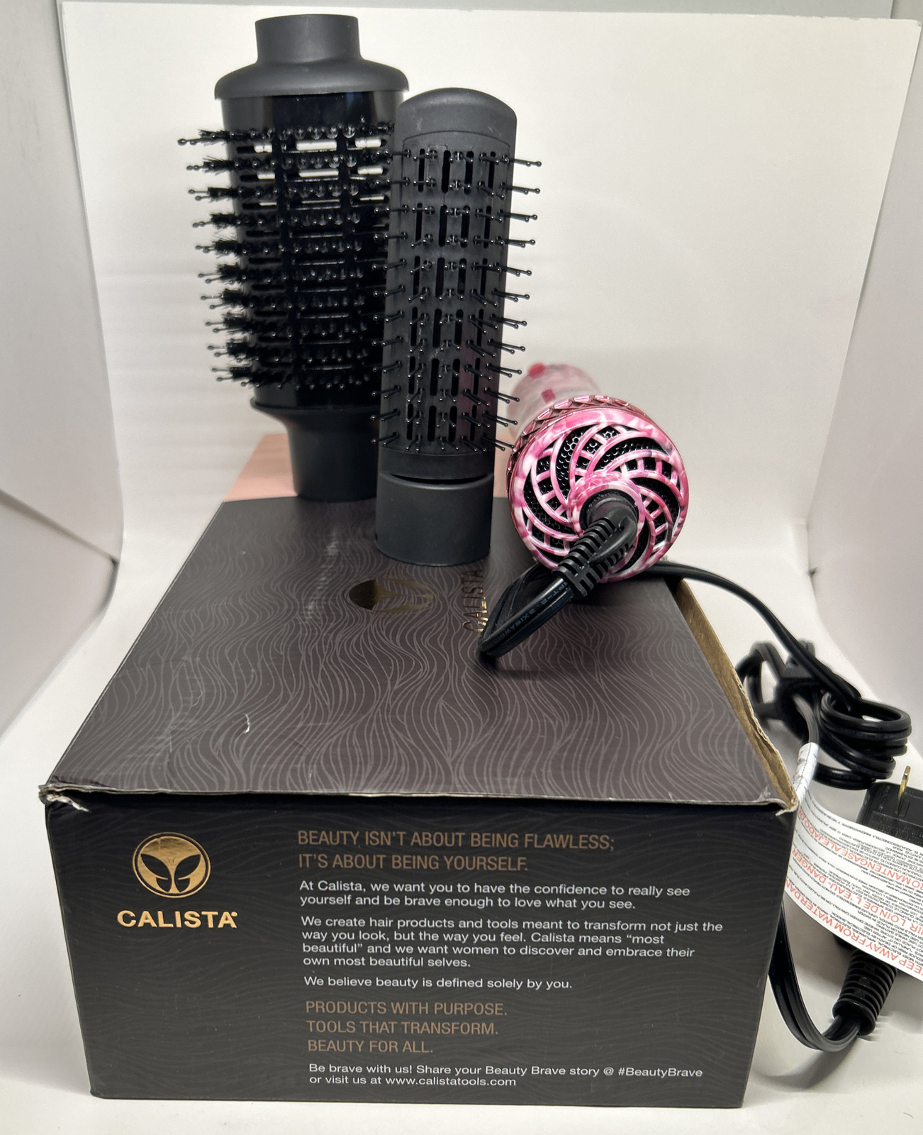Calista StyleDryer Pro Hair Drying Blowout Brush 2.75 LONG Fall Mum