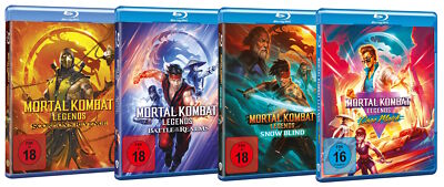 Mortal Kombat Legends 1-4 im Set # BLU-RAY-SET-NEU