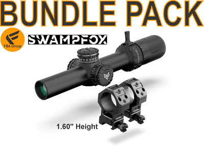 BUNDLE Swampfox  Arrowhead Tube scope 1-6X24 SFP IR Green BDC 30mm ARH16241-GB